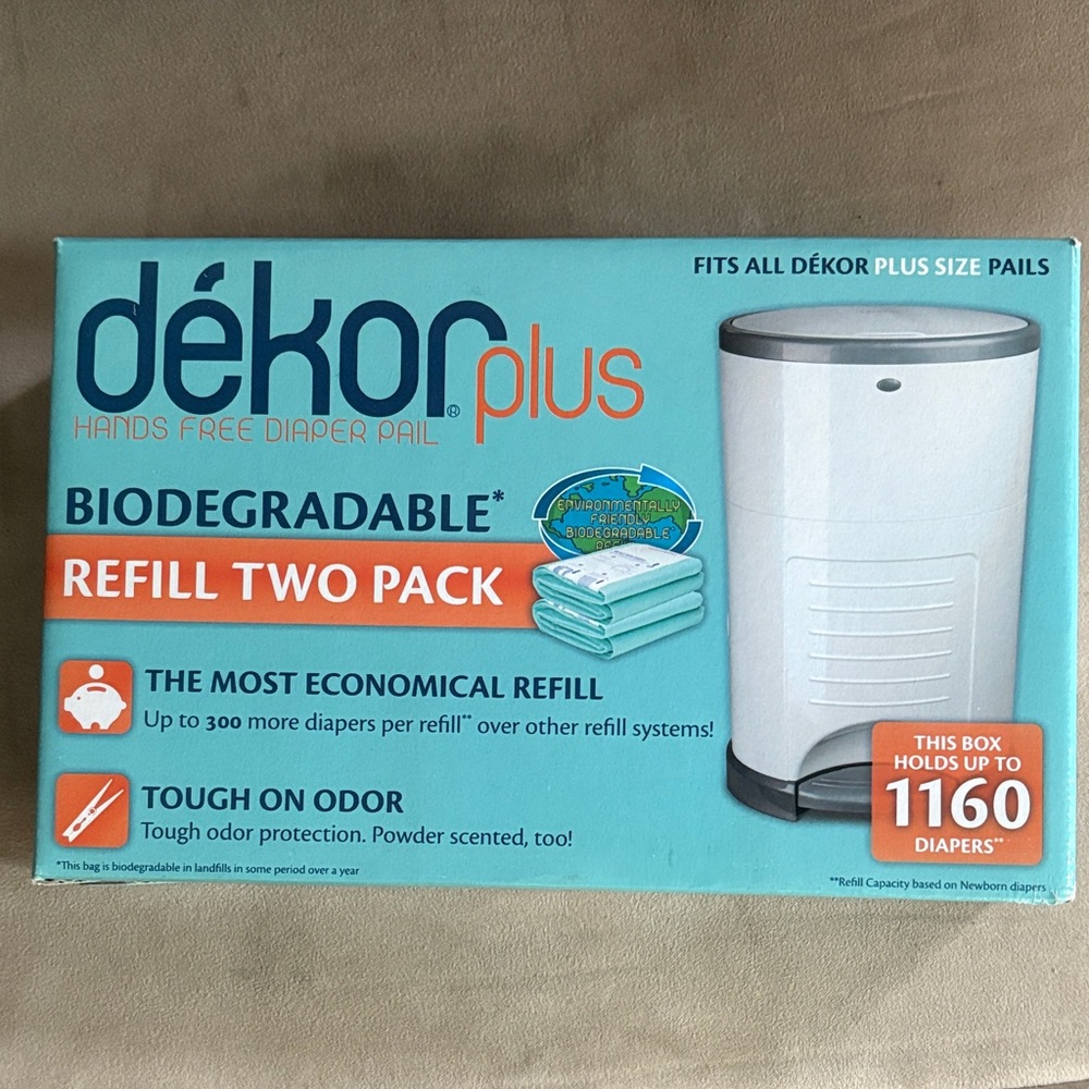 Dekor Plus Diaper Pail Refill Two Pack